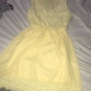 Yellow spring dress